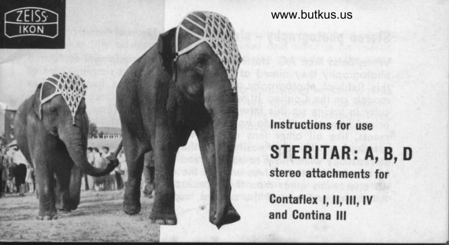 Zeiss Ikon STERITAR A B D 3D manual cover