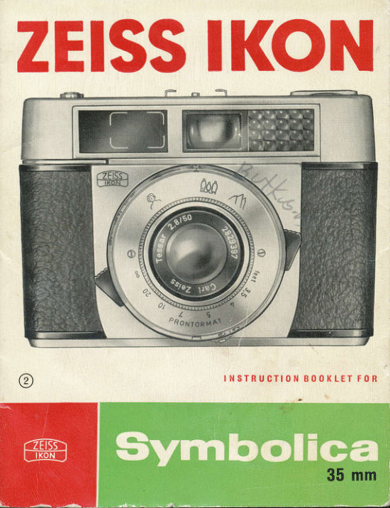 Zeiss Ikon Symbolica manual cover