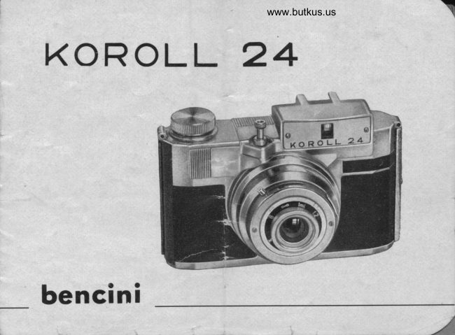 KOROLL 24 (Bencini) manual cover