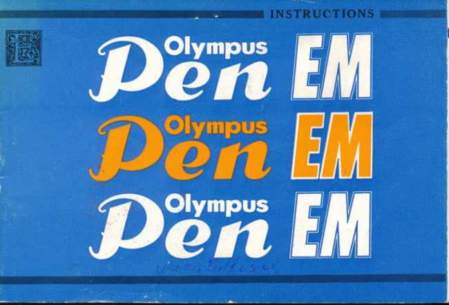 Olympus Pen EM manual cover