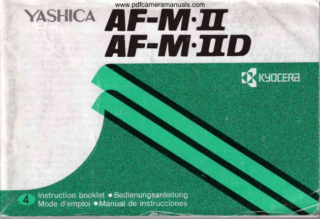 Yashica AF-MII manual cover