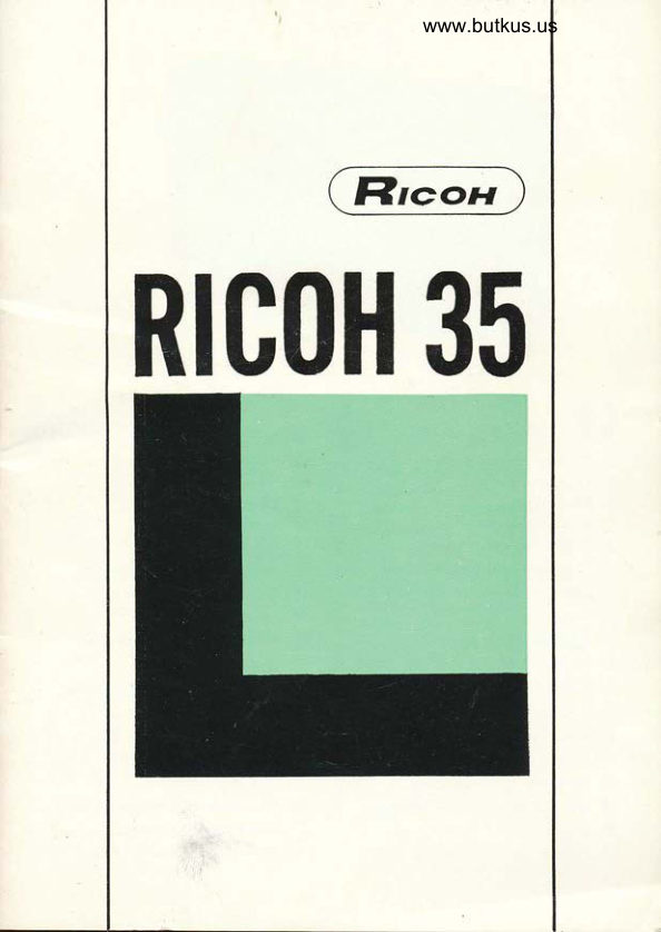 Ricoh 35 Meter manual cover