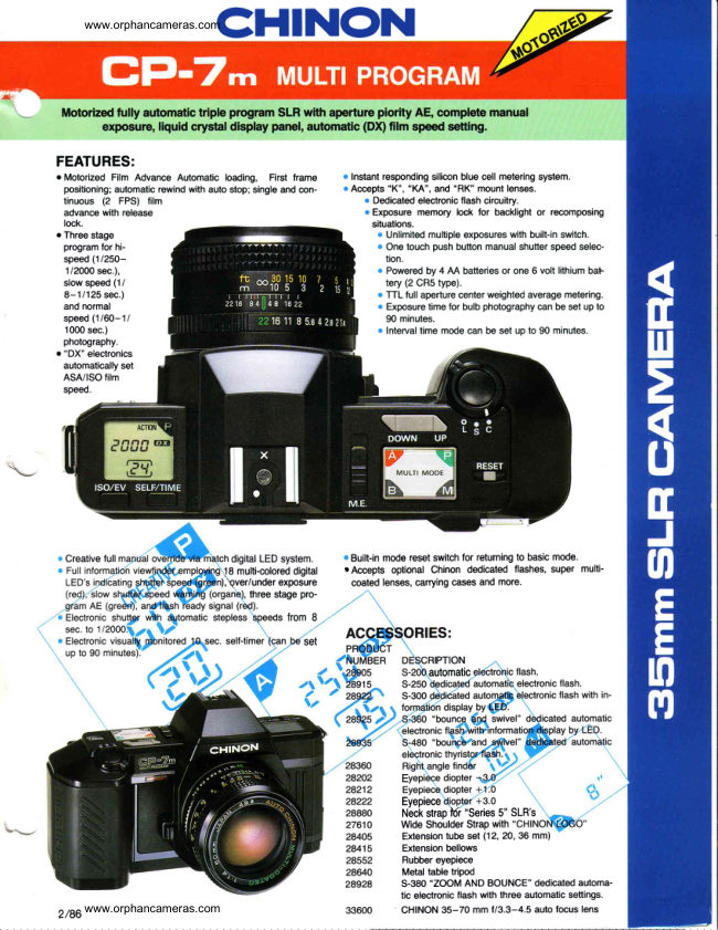 Chinon CP-7M manual cover