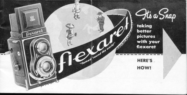 Flexaret 2 1/4 x 2 1/4 manual cover
