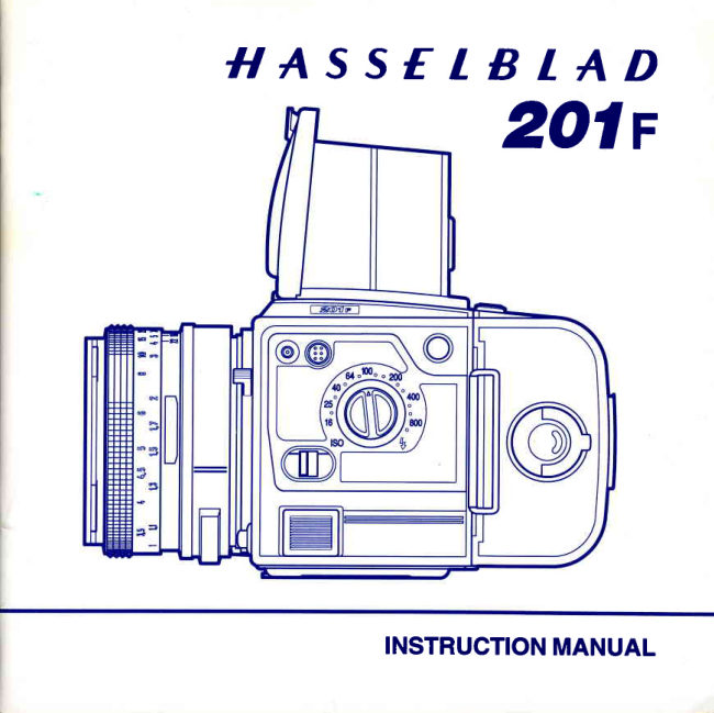 Hasselblad 201F manual cover
