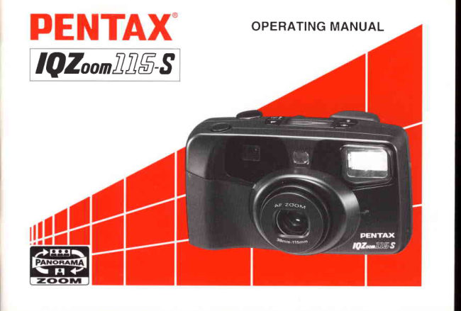 Pentax IQ Zoom 115-S manual cover