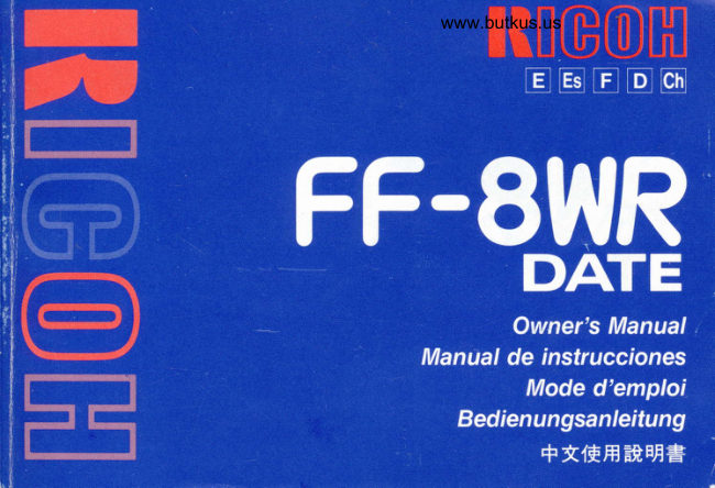 Ricoh FF-8WR manual cover