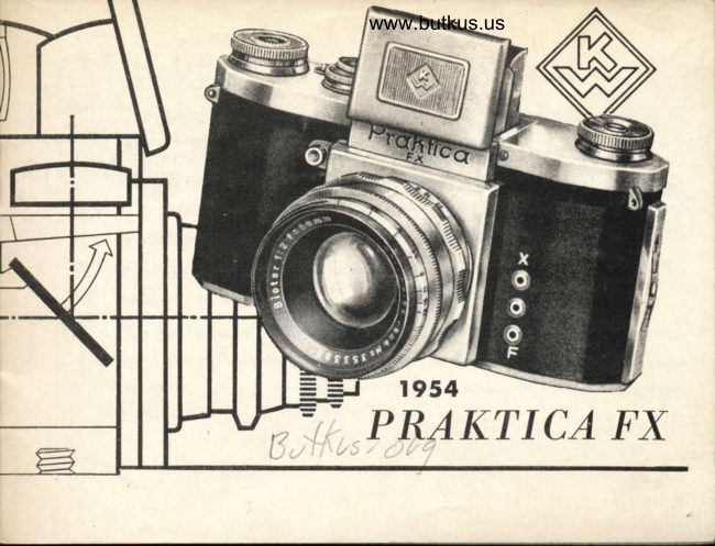 Praktica FX flier manual cover