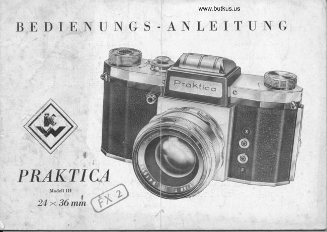 Praktica FX 2 andere manual cover