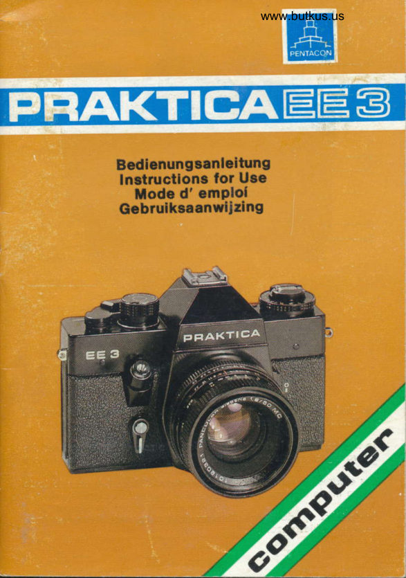 Praktica EE3 manual cover