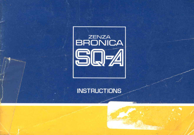 Bronica SQ-A manual cover