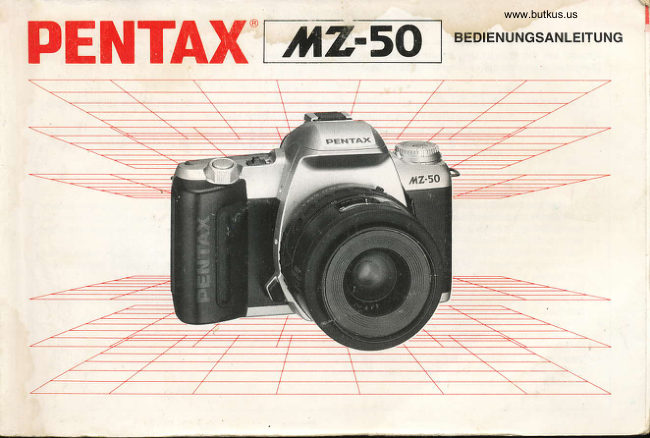 Pentax MZ-50 manual cover