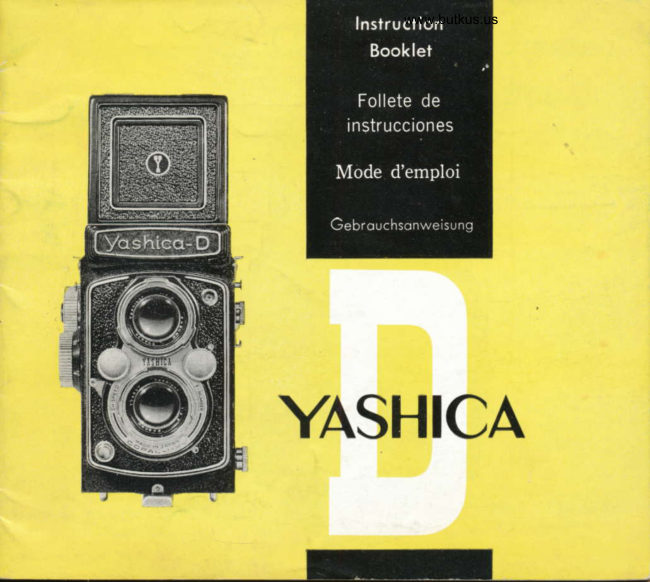 Yashica D manual cover