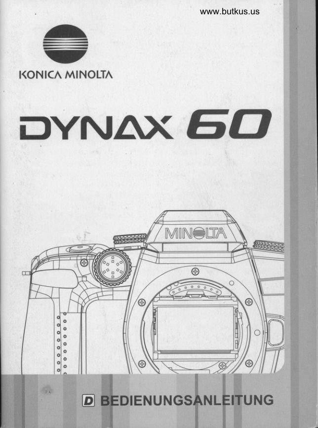 Konica Minolta DYAX 60 Pt1 manual cover