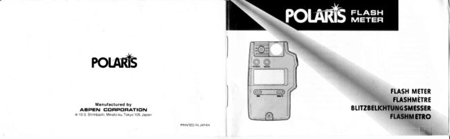 Polaris Flash Meter manual cover