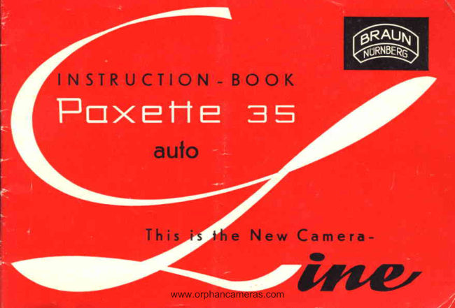 Braun Paxette 35 Auto manual cover