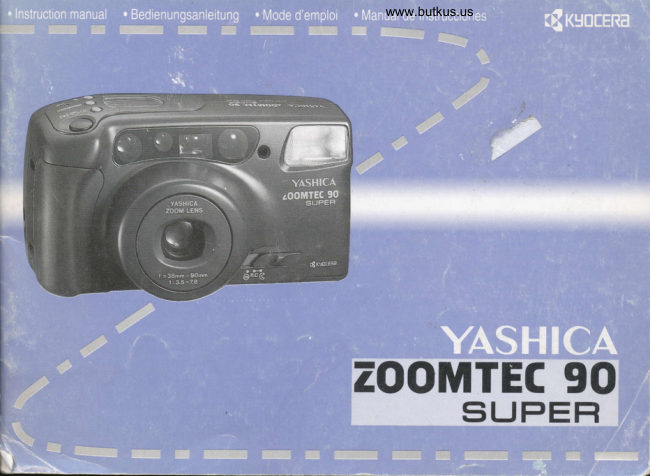 Yashica Zoomtec 90 Super manual cover