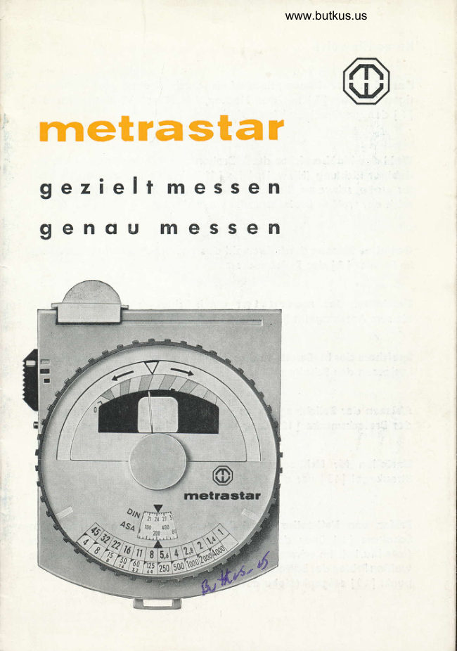 Metrastar Gezielt Messen / Genau Messen manual cover