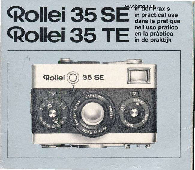 Rollei 35SE / 35TE Rollei 35SE / 35TE handleiding manual cover