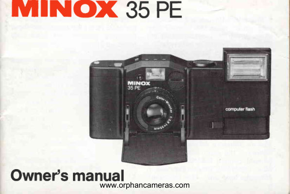 Minox 35PE manual cover