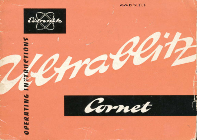 Ultrablitz Cornet manual cover