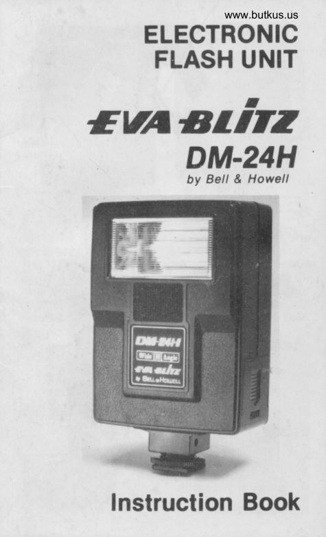 EVA BLITZ DM-24H manual cover