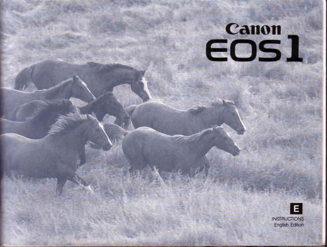 Canon EOS 1 manual cover