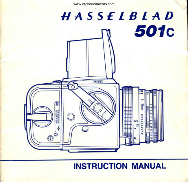 Hasselblad 501c manual cover