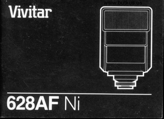 Vivitar 628AF Ni manual cover