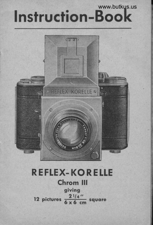 Reflex-Korelle Chrom III manual cover