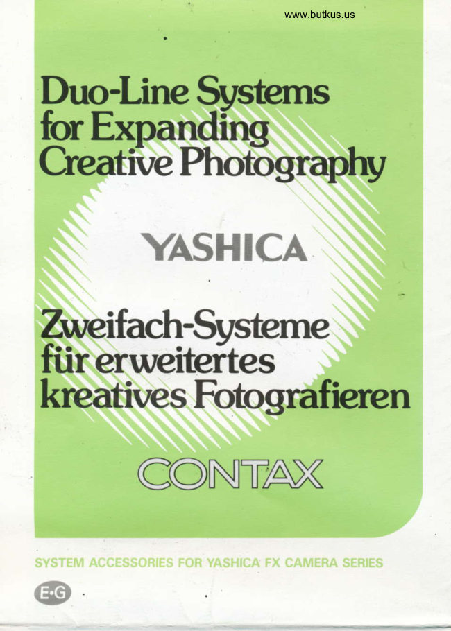 Yashica FX System manual cover