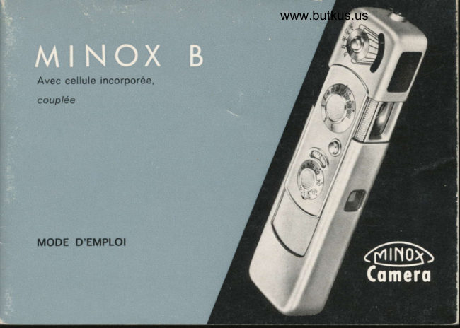 MINOX B manual cover