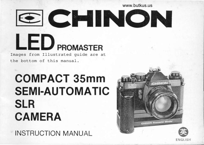Chinon LED Promaster manual cover