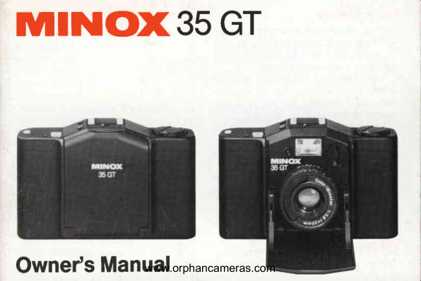 Minox 35GT manual cover