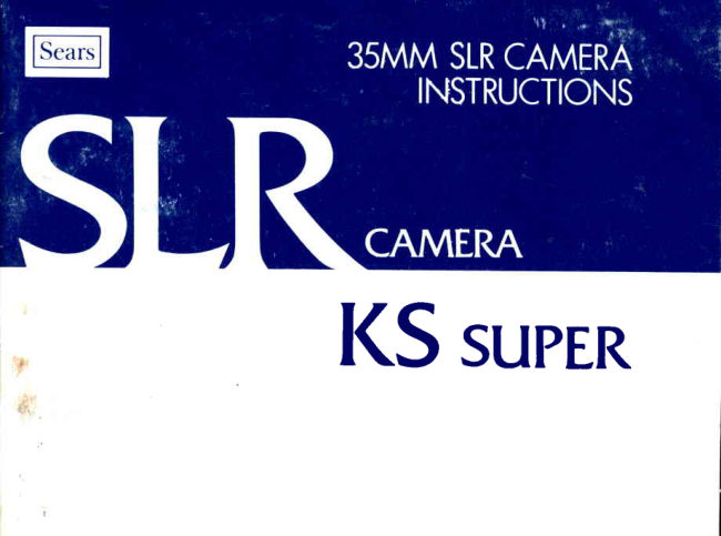 Sears KS Super manual cover
