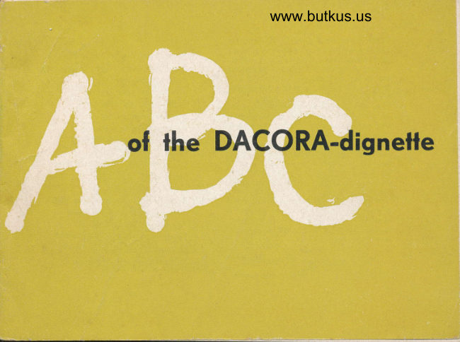 DACORA DIGNETTE manual cover