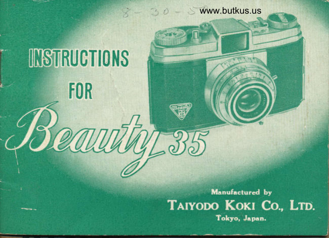 Beauty 35 manual cover