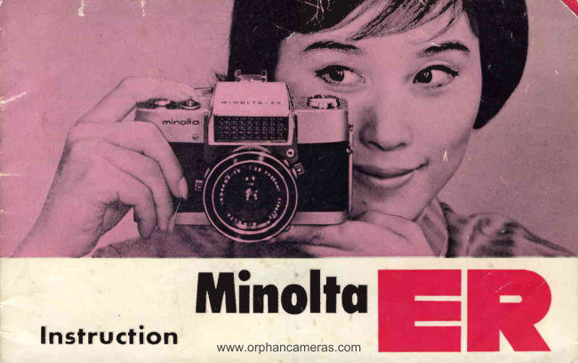 Minolta ER manual cover