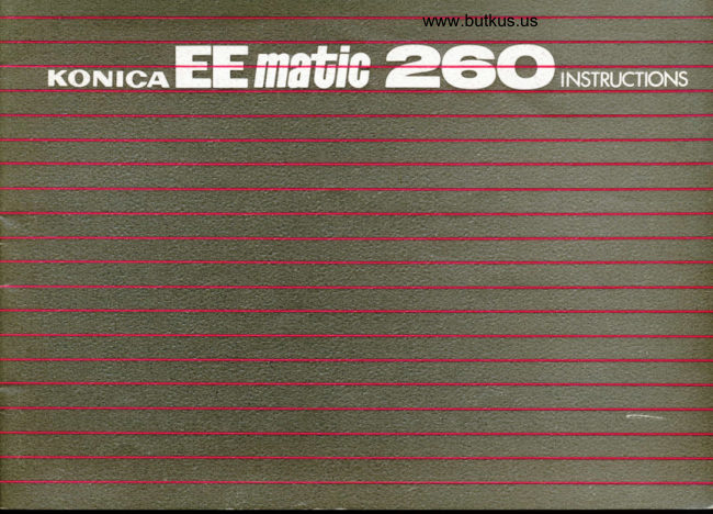 Konica EEmatic 260 manual cover