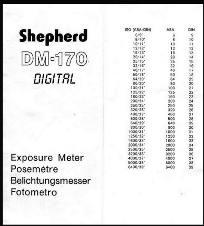 Shepherd DM-170 manual cover
