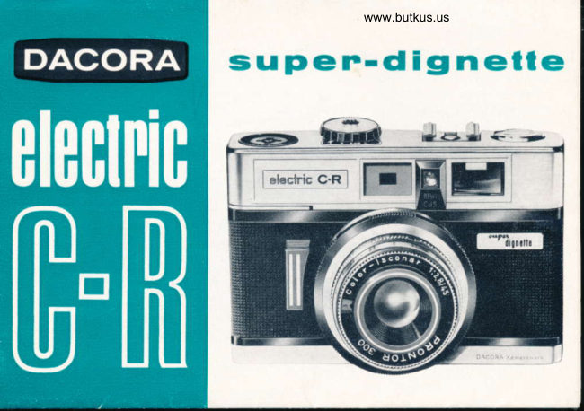 Dacora Electric C R manual cover