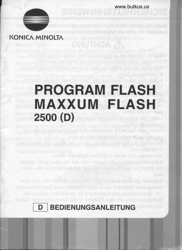 Konica Minolta 2500D manual cover