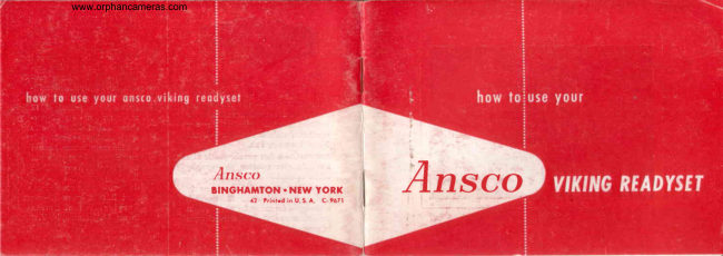 Ansco Viking Readyset manual cover