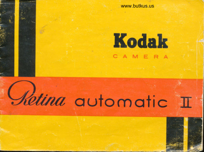 Kodak Retina Automatic II manual cover