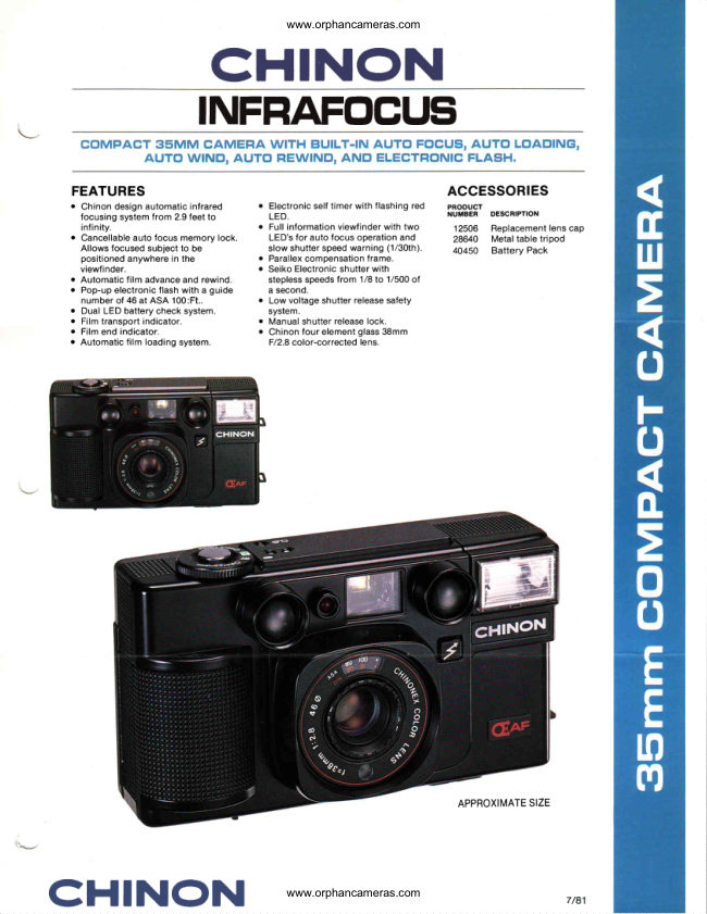 CHINON INTRAFOCUS manual cover