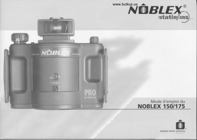 NOBLEX Rotating Lens manual cover