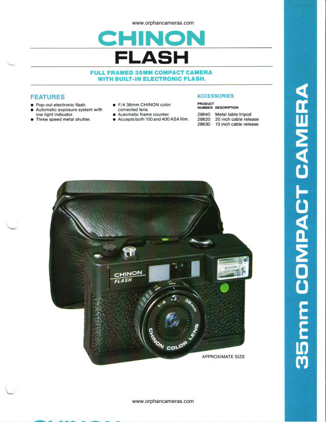 CHINON FLASH manual cover