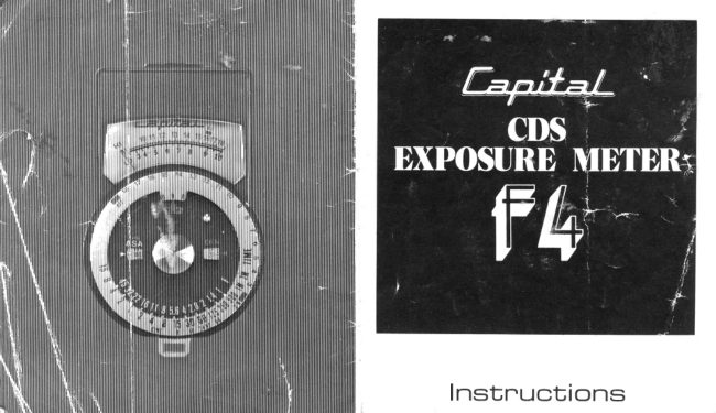 Capital CDs Exposure Meter manual cover