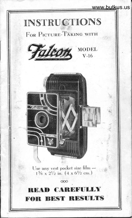 Falcon V-16 manual cover
