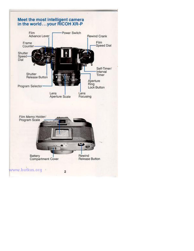 Ricoh XR-P Pocket manual cover